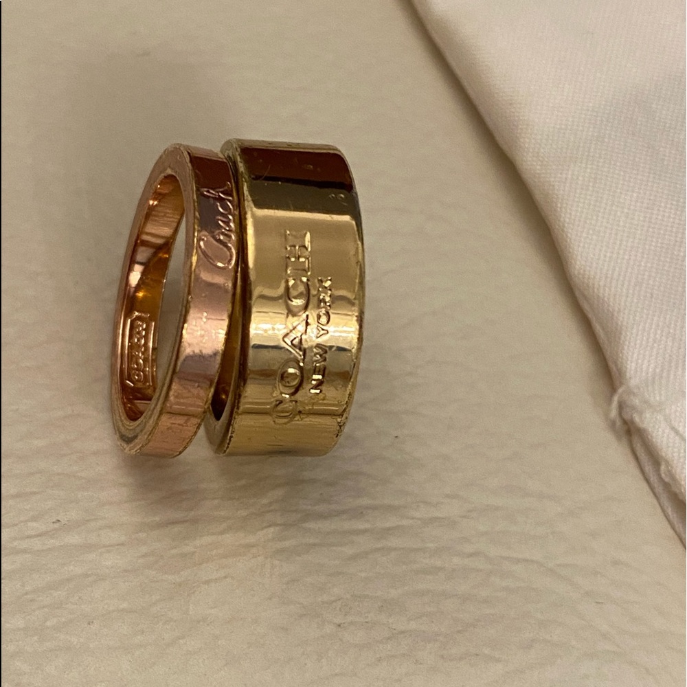 Coach ring / rings set size 5